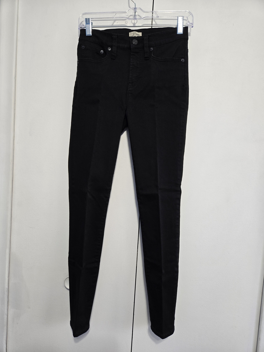 J.Crew Toothpick High Rise Black Skinny Jeans Size 26 Stretch‎